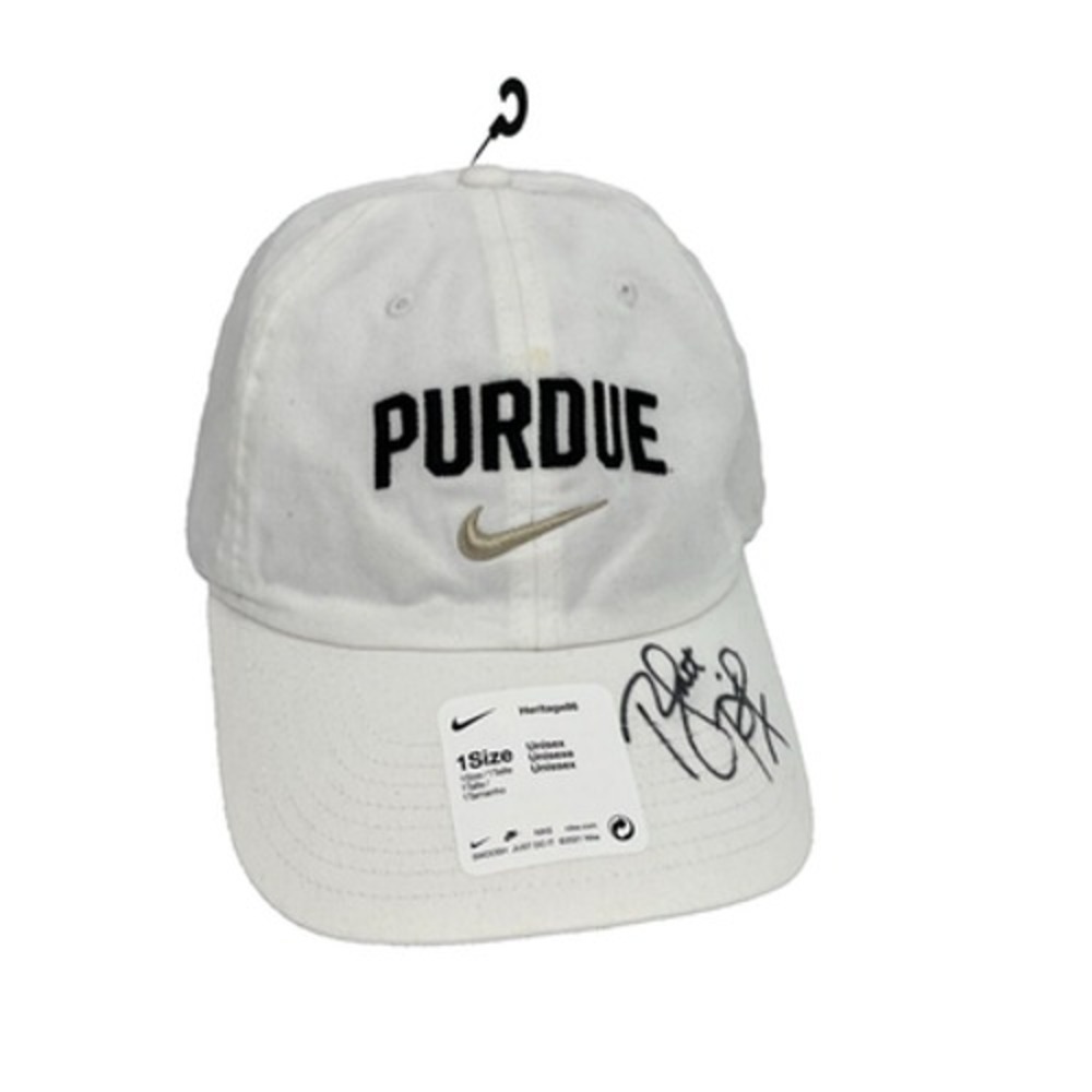 Purdue Boilermakers Cap Hat NCAA White Heritage86 Nike Adjustable